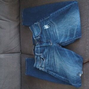 Judy Blue Dark Wash Skinny Distressed Sz.5/27.L.29".R.9" See Last Pic For Flaw